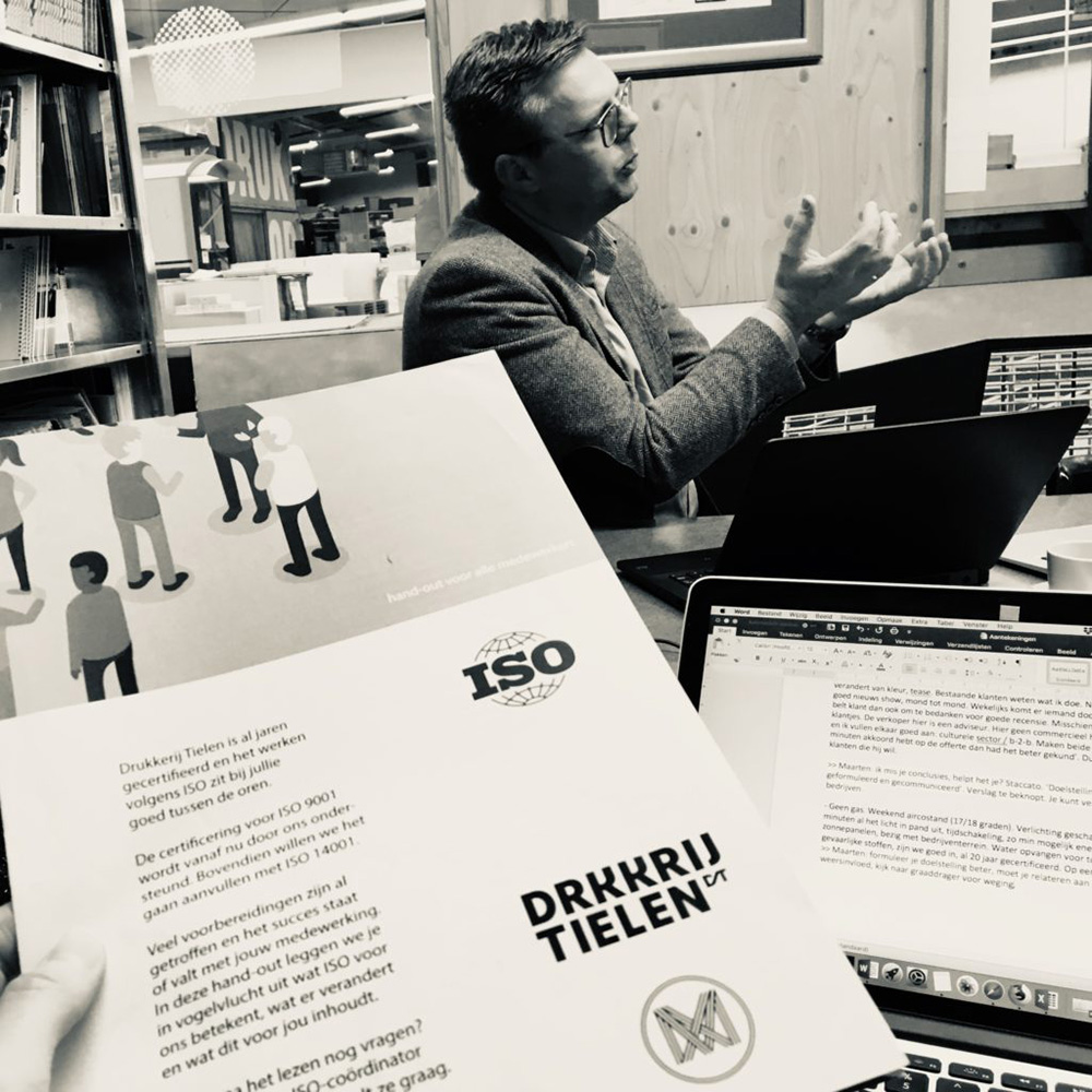 Ook Drukkerij Tielen behaalt het ISO certificaat