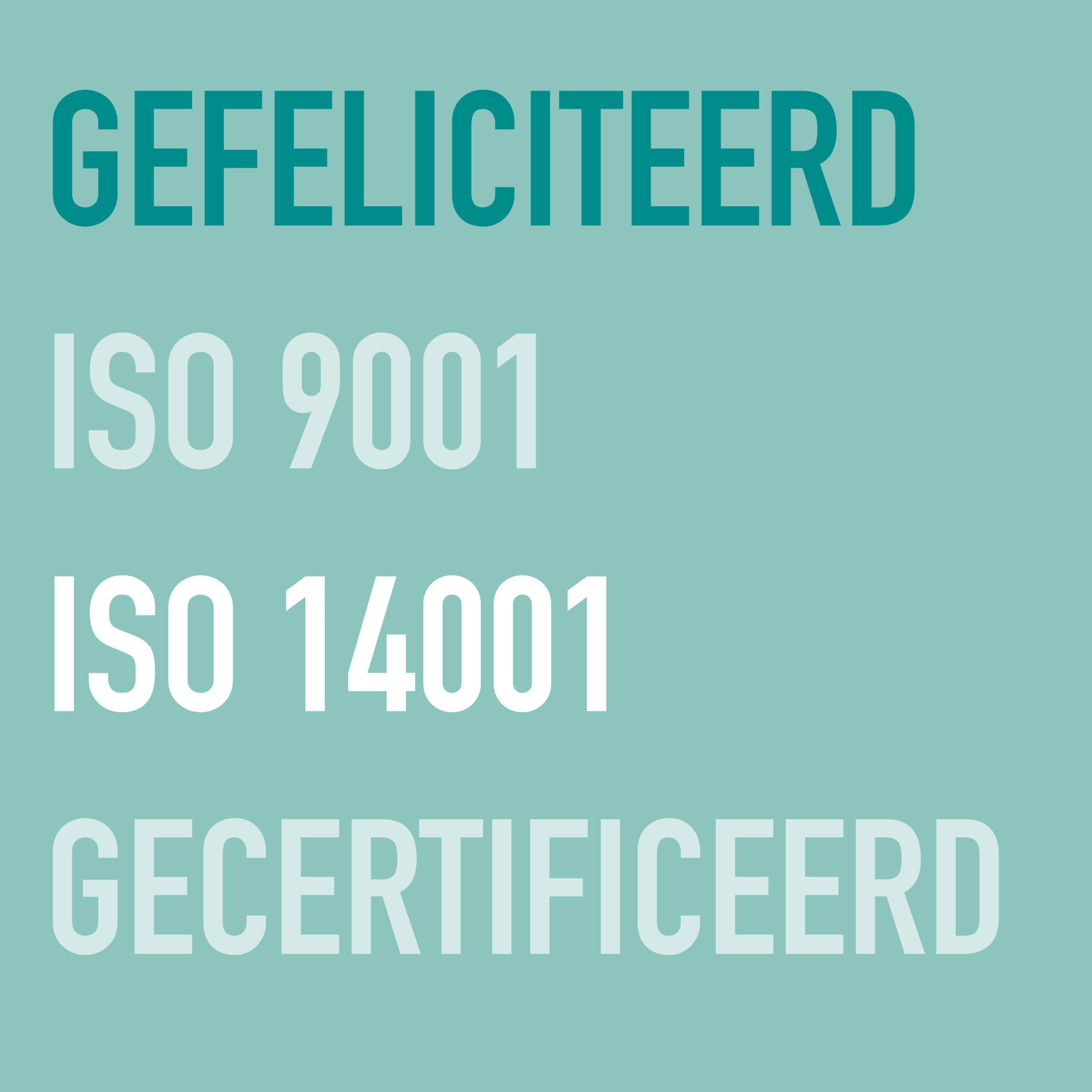 13 bedrijven behalen ISO 9001 en ISO 14001